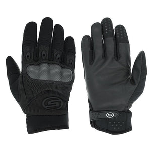 Seibertron Carbon Fiber Hard Knuckle Sheepskin Palm Motorcycle Gloves