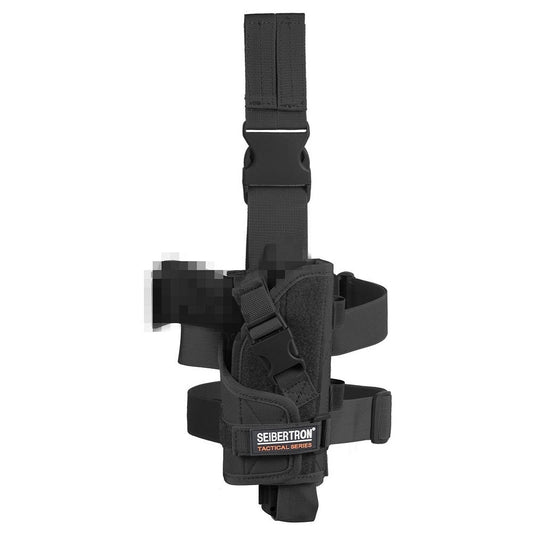 Seibertron Adjustable Tactical/Airsoft Hunting Right Handed Leg Pistol Gun Holster/Pouch Holder Drop Leg Thigh Holster