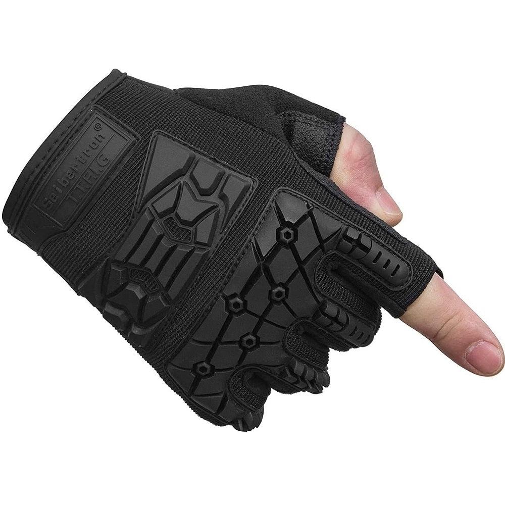 Seibertron T.T.F.I.G 2.0 Men's Tactical Military Gloves Flexible Rubber Knuckle Protective for Combat Hunting Hiking Airsoft Paintball Motorcycle Motorbike Riding Outdoor Gloves