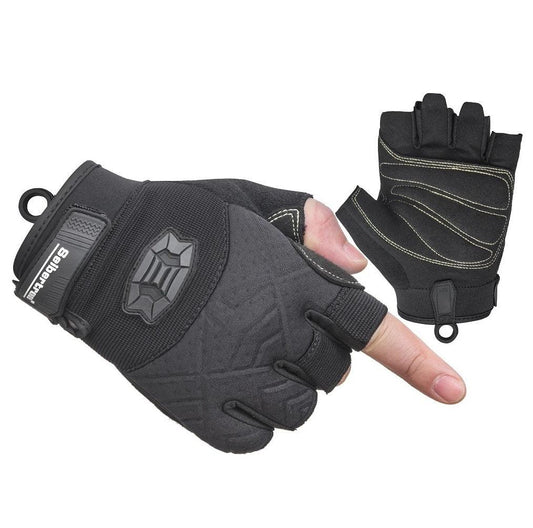 Seibertron Half Finger Padded Palm Lightweight Breathable Climbing Rope Gloves for Climbers, Rock Climbing, Rescue, Adventure, Sailing, Kayaking, Outdoor Sports - SeibertronOutdoors