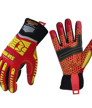 Seibertron HIGH - VIS HRC5 Rigger Excellent Grip Cut5 Handyman/Boxer Work Gloves Abrasion Resistant Oil & Gas Drilling Safety Impact Protection Gloves CE EN388 4542 - SeibertronTools