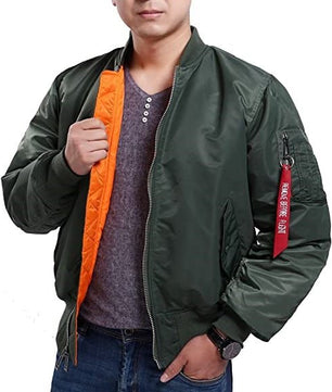 Seibertron Men's MA - 1 Bomber Flight Waterproof/Water Repellent Jacket - SeibertronApparel602201113598
