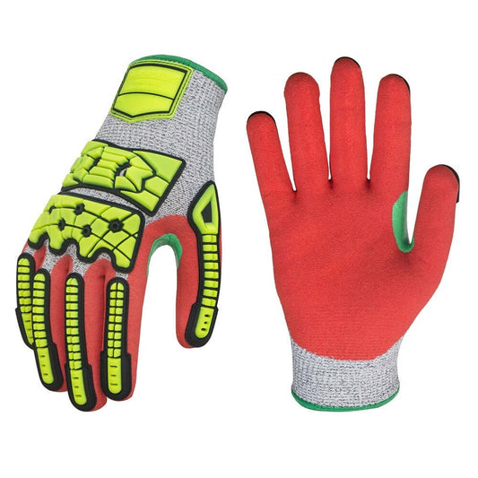 Seibertron S - Flexible 04 HPPE Oilfield Impact Cut 5 Sandy Nitirle Hand Coated Mechanical Gloves - Seibertron