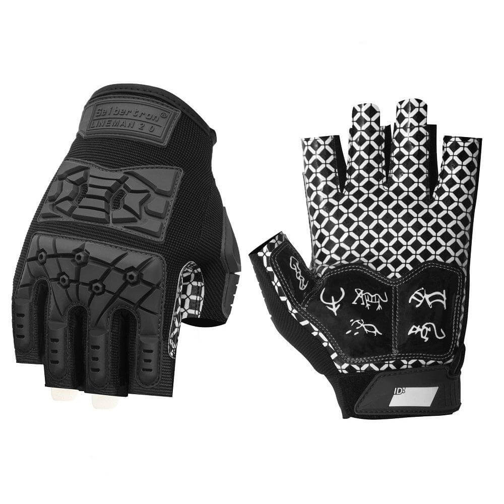 half finger football lineman gloves
