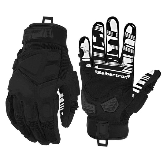 Seibertron Youth SPS - 1 Unisex Touchscreen Road Racing Motorcycle MTB Sports Gloves Also fit BMX MX ATV Mountain Bike Bicycle Cycling Off - Road / Dirt Bike Motocross etc Full Finger - SeibertronSports