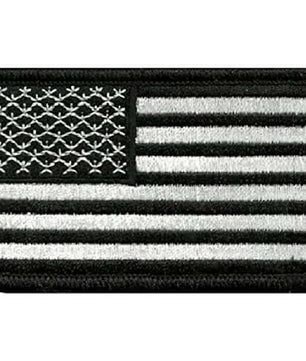 Tactical USA Flag Patch - Black & White by Seibertron - Seibertron